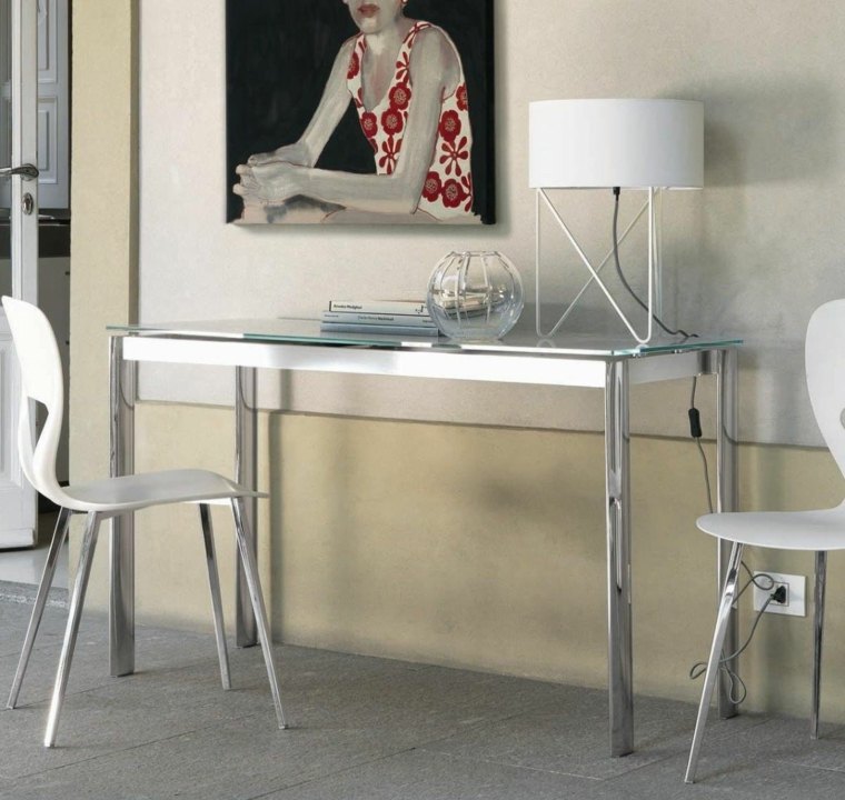 intérieur design console italienn table basse verre