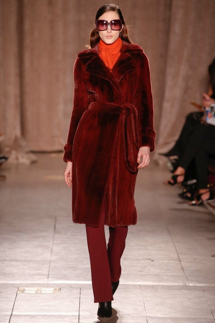 mode automne hiver 2015 manteau rouge