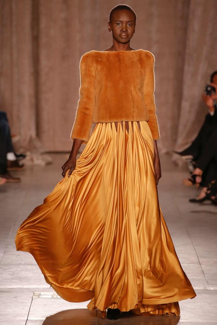 mode automne hiver 2015 robe orange
