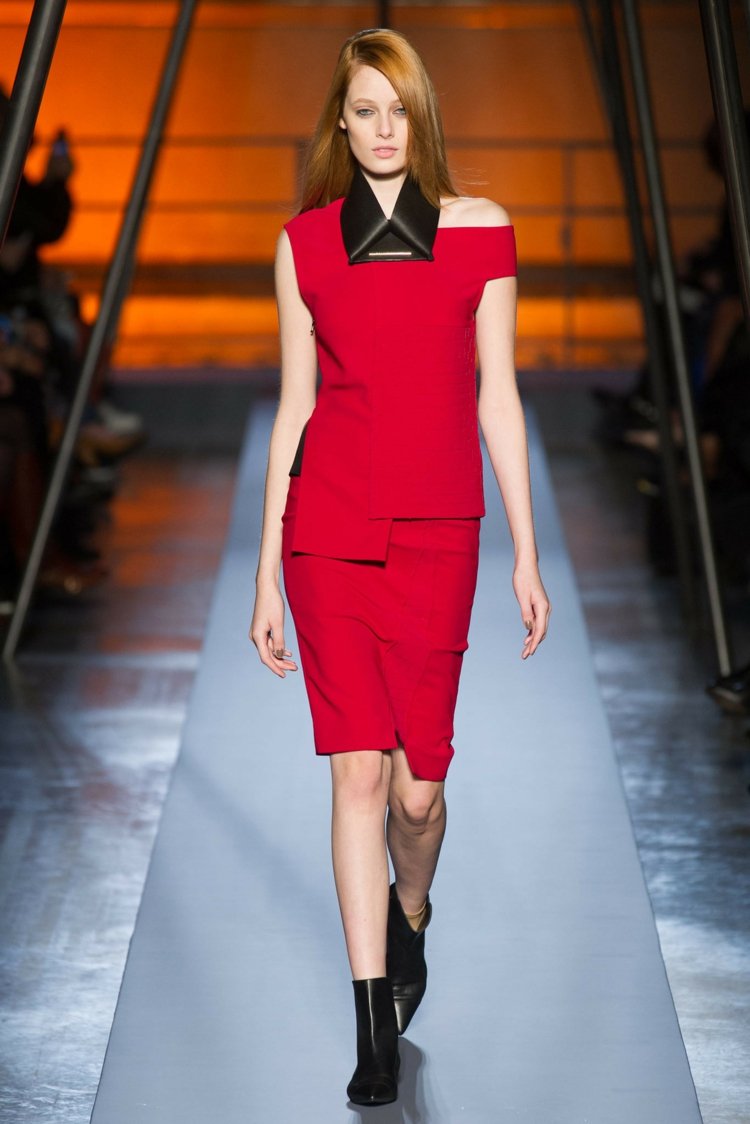 mode automne hiver 2015 robe rouge