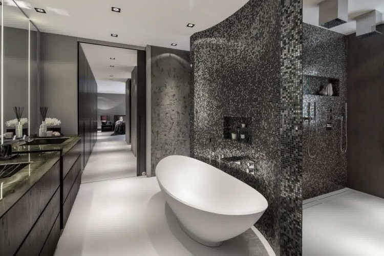 mosaïque salle de bain design