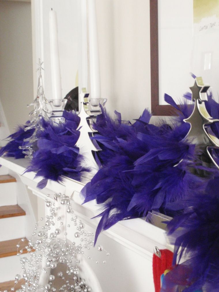 plumes decorations noël