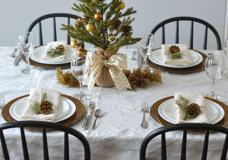 table décoration fetes blanc