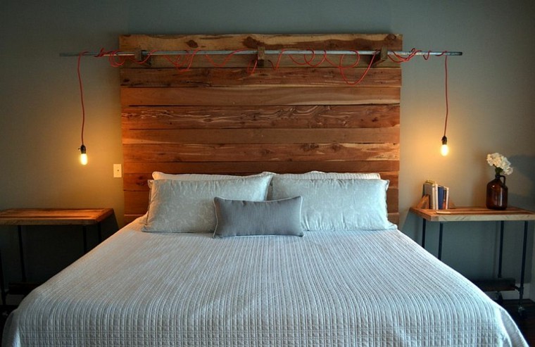 tête de lit bois design style industriel moderne