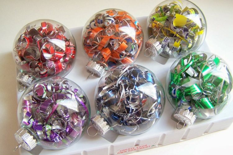 boules de Noël à décorer verre