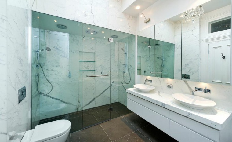 decoration marbre belle salle de bain de luxe