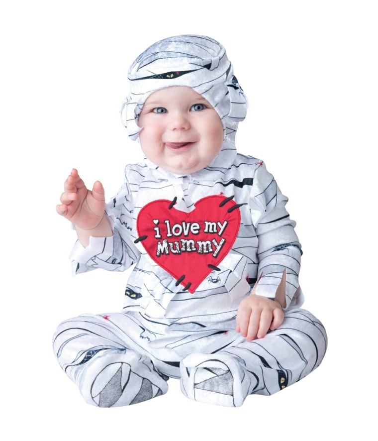 bébé costume halloween déguisement idée momie 
