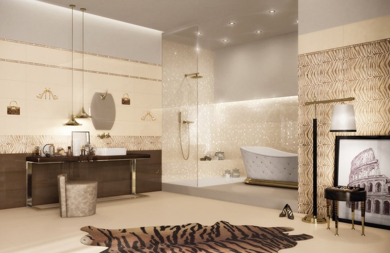 couleur beige salle bains moderne