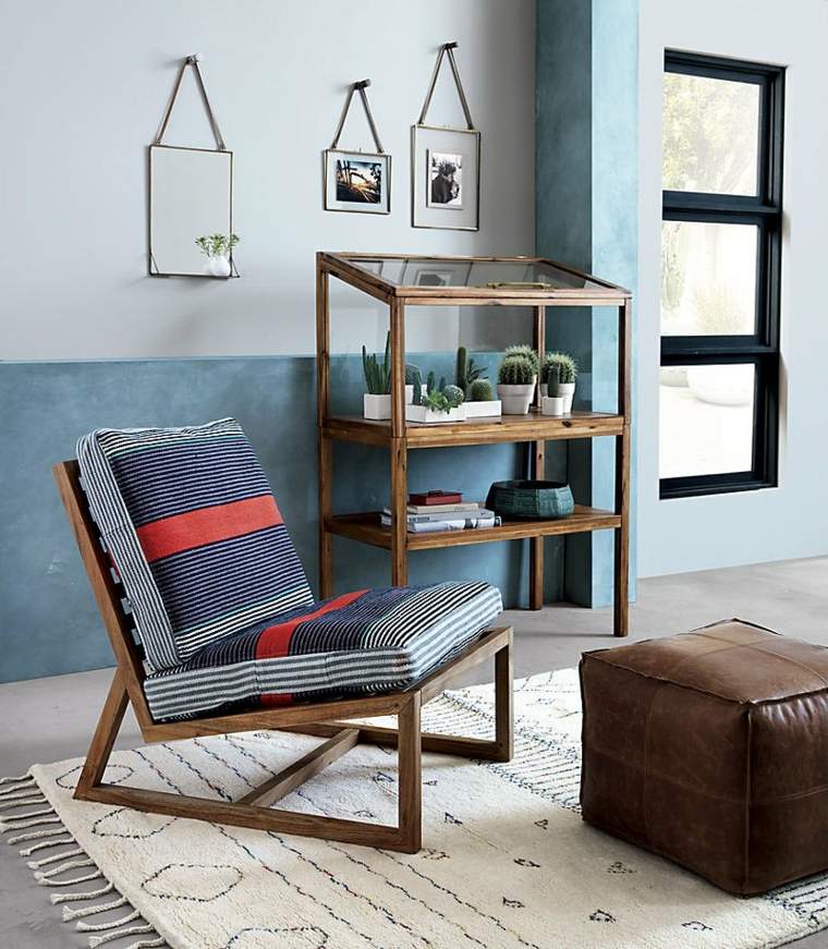 couleurs automne tendance moderne design fauteuil déco mur plante grasse 