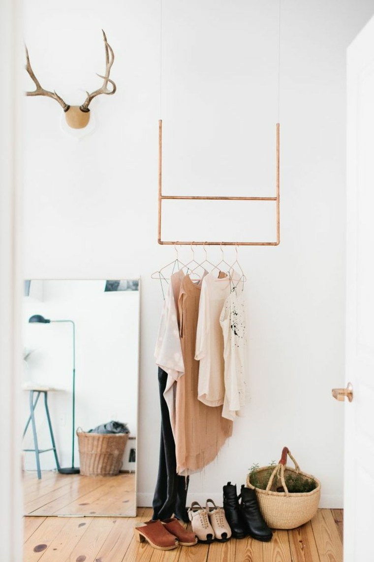 chambre avec dressing design simple minimaliste moderne