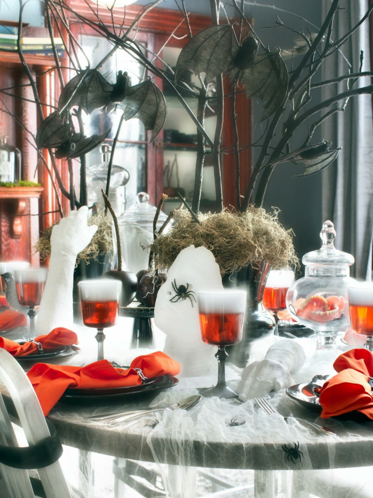 décoration halloween table idée originale smple 