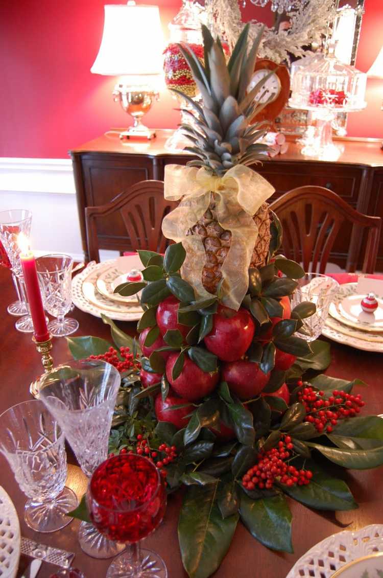 décoration table Noël centre table