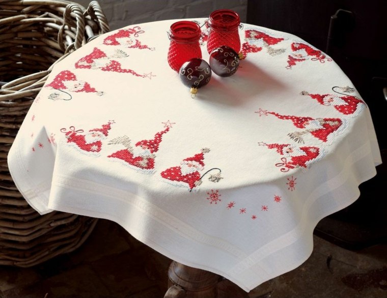 idee nappes table pour Noël 