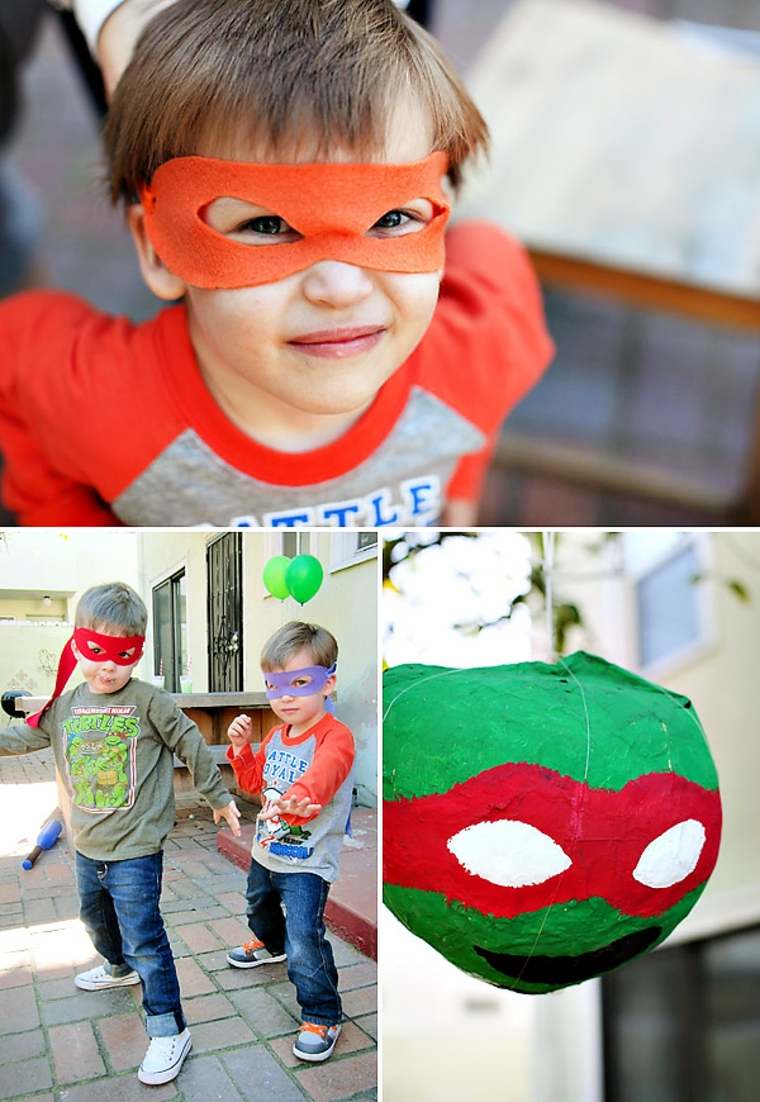 déguisement halloween ninja enfant idée original tissu