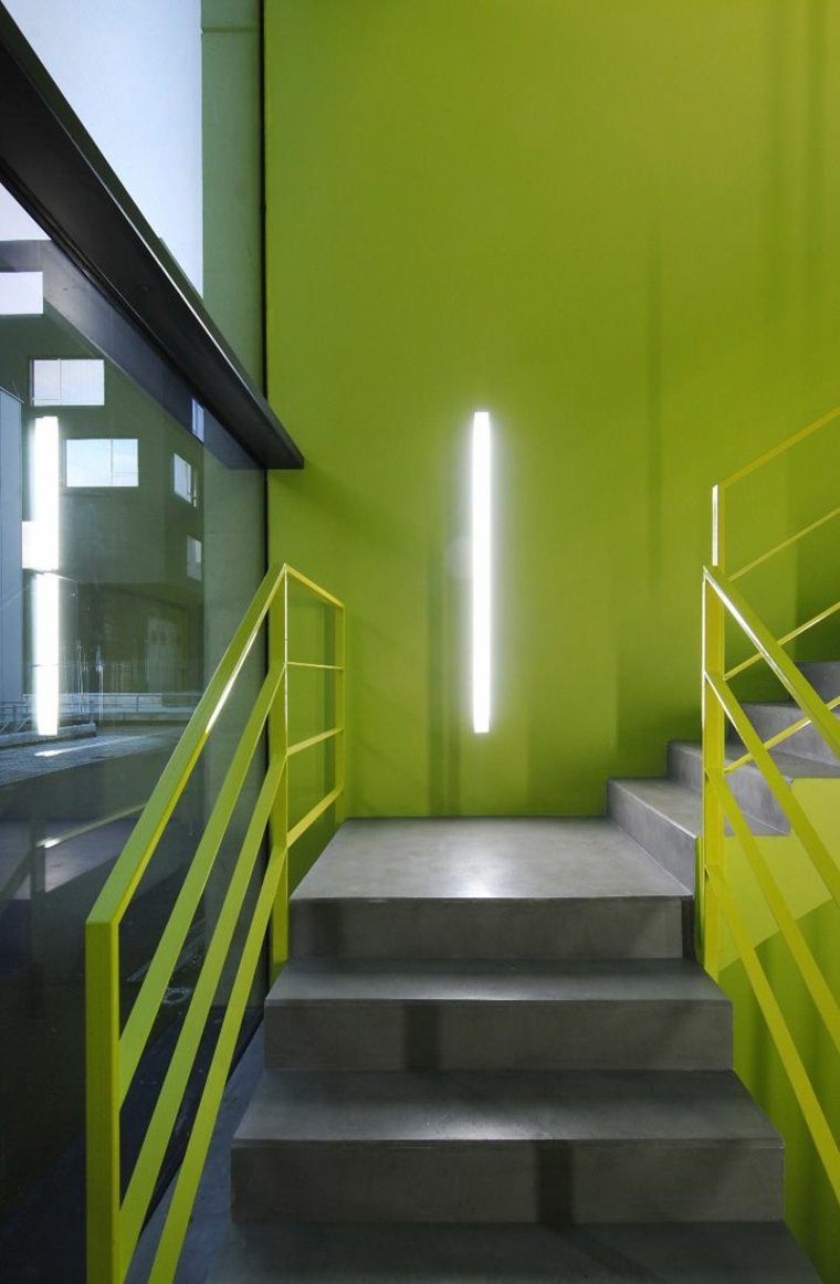 idee escalier moderne eclairage 