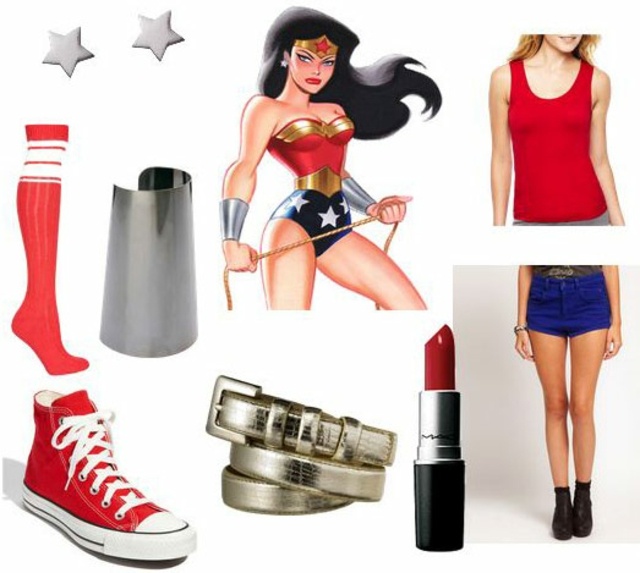 idée déguisement halloween original fele superwoman idée simple facile