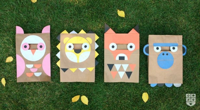 déguisement enfant sac papier recyclé idée bricolage activité manuelle