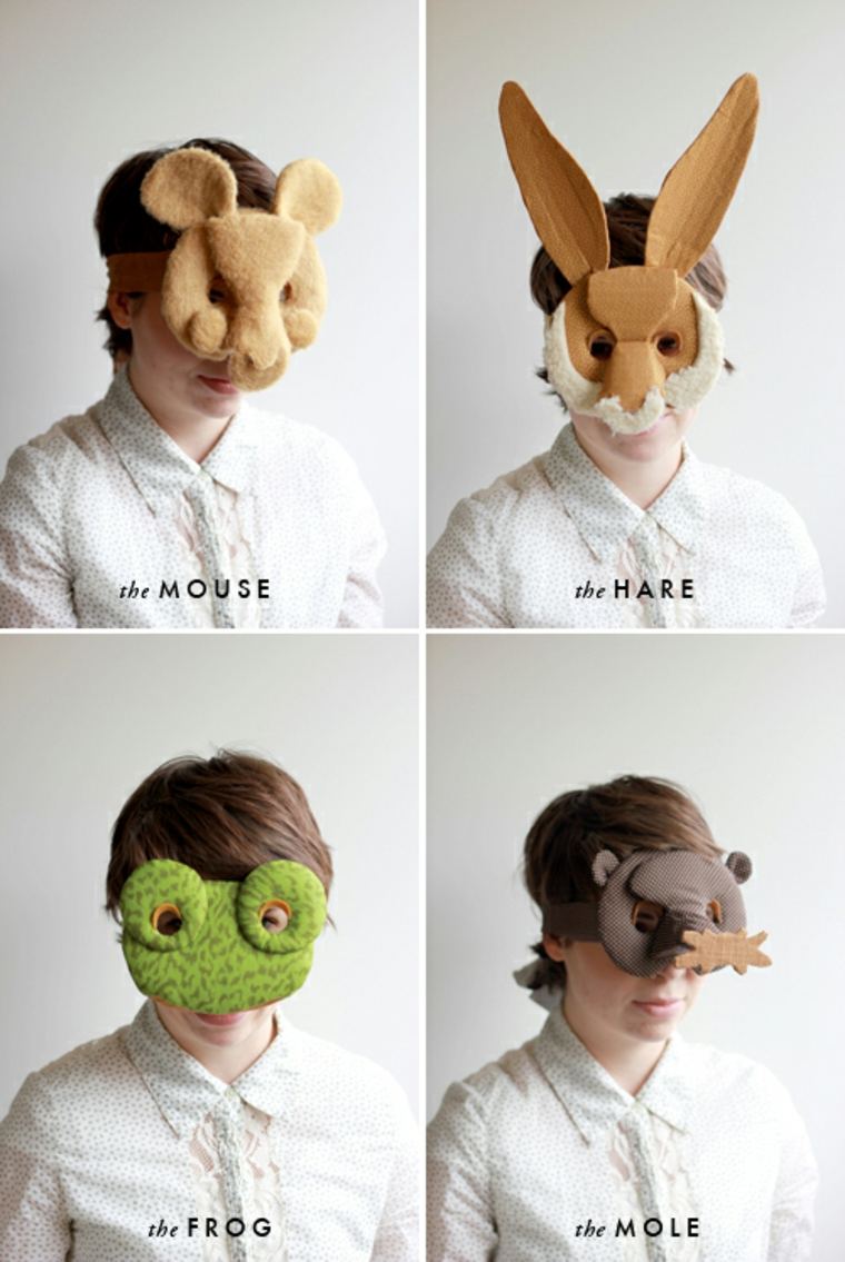 déguisement enfant halloween idée masque bricolage 