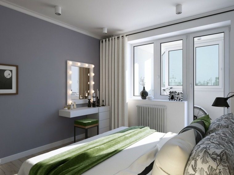 intérieur appartement moderne style scandinave design déco mur chambre à coucher 