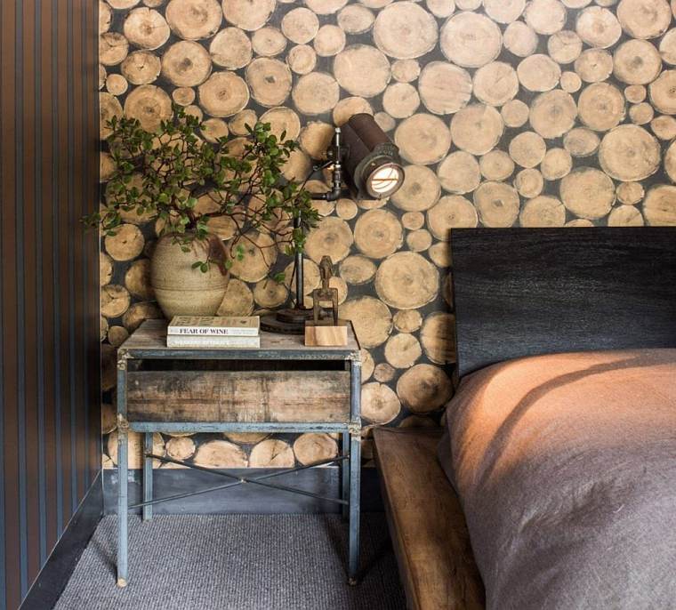 maison chalet idée design chalet de luxe bois rustique chambre à coucher 