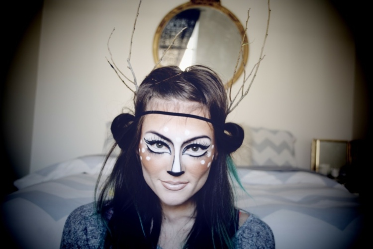 maquillage femme Halloween idee interessante