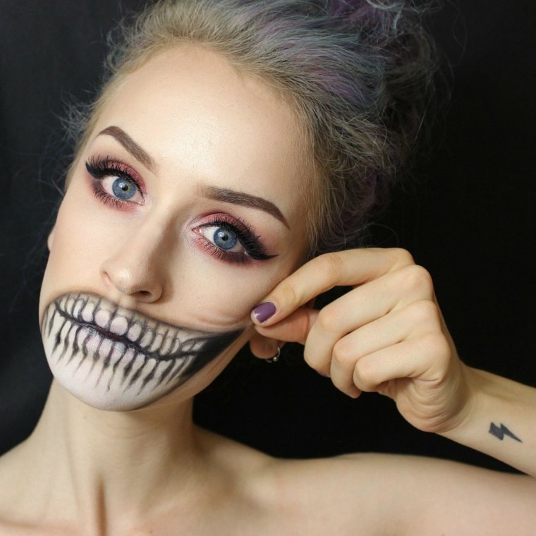 maquillage Halloween simple deguisement terrifiant