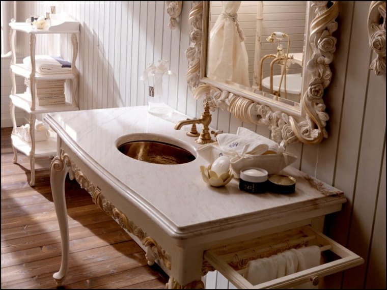 meubles baroque salle de bain de luxe