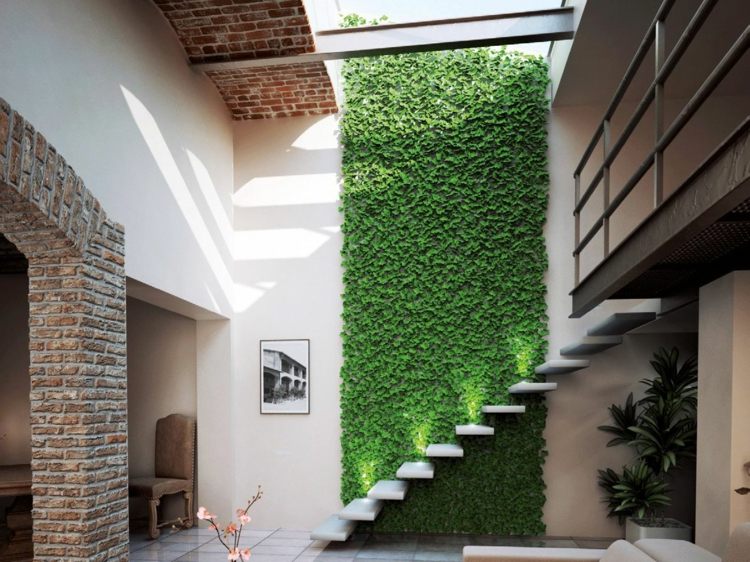 mur végétal deco interieur moderne