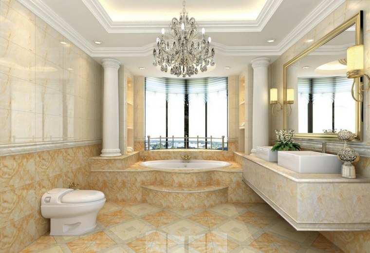photos salle de bains decoration baroque