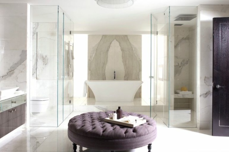 carreaux marbre salles bain de luxe