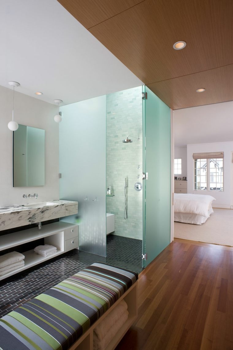salle de bain dans chambre idee design