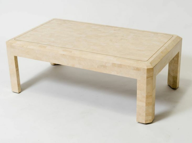 table basse en pierre design moderne
