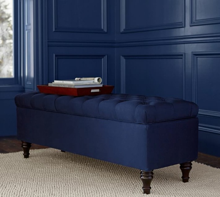 meuble bleu rangement chambre parentale