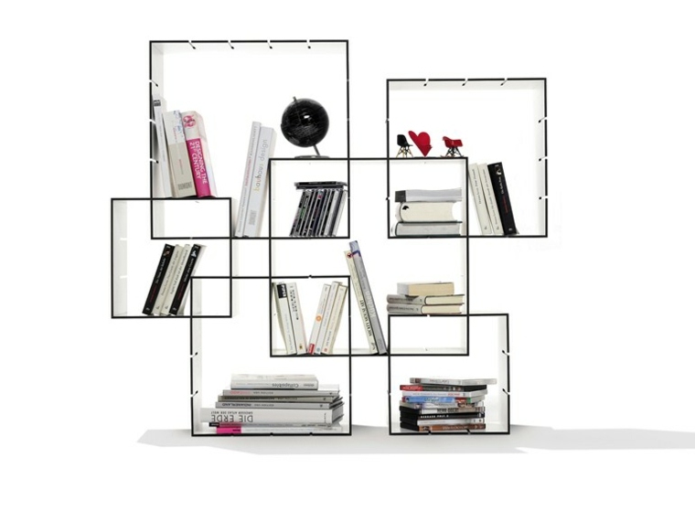 meuble de rangement design bibliothèque composable intérieur moderne 