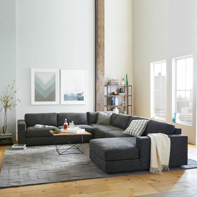 Déco moderne pour le salon : 85 idées avec canapé gris