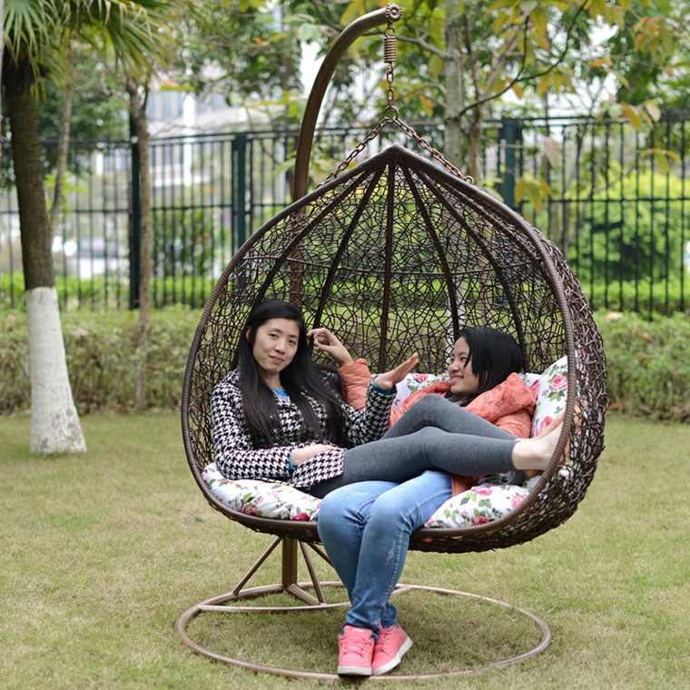 chaise bambou balancoire de jardin