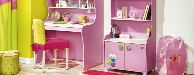 chambre enfant 6 ans meuble bureau filles