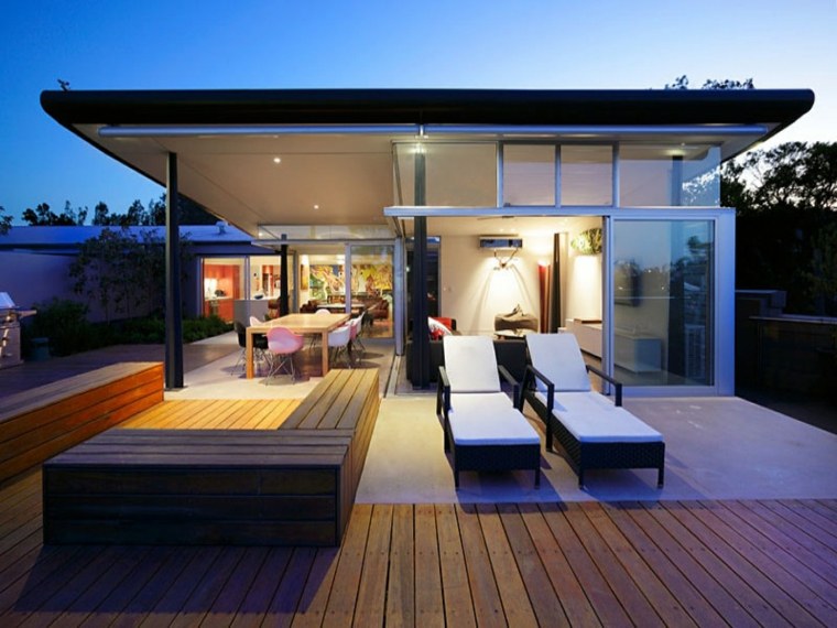 déco maison contemporaine terrasse bois