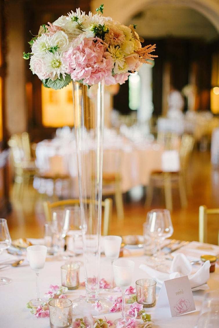deco mariage table fleurs