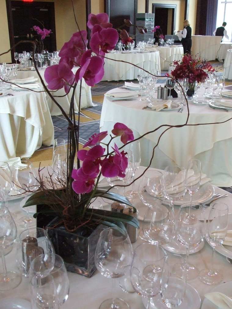 deco table mariage orchidee
