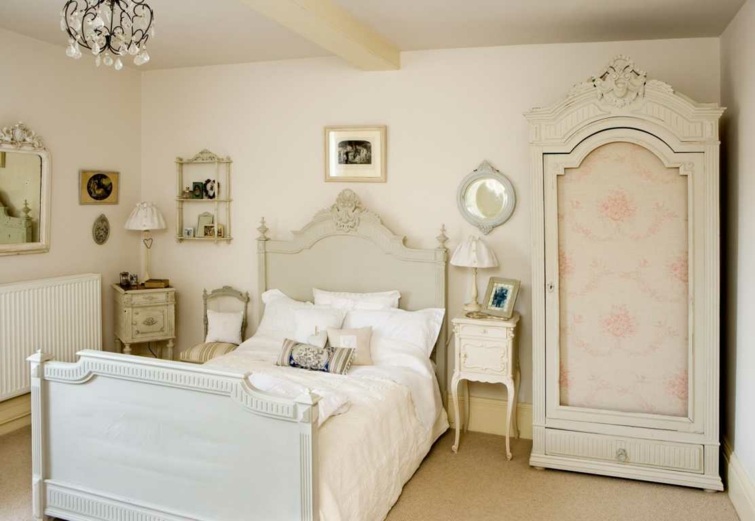 decoration chambre vintage blanc