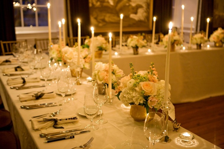 décoration de table pour mariage forme U