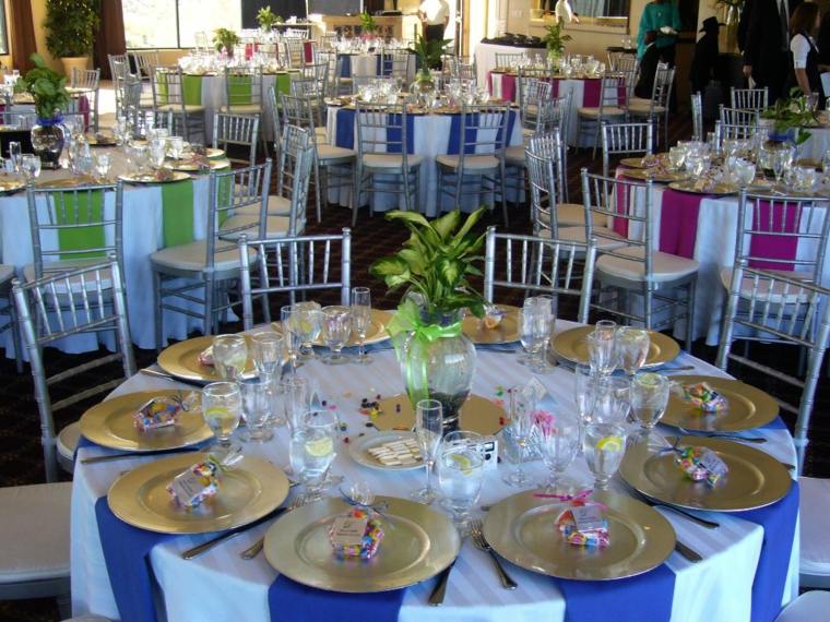décoration de table pour mariage idee ronde