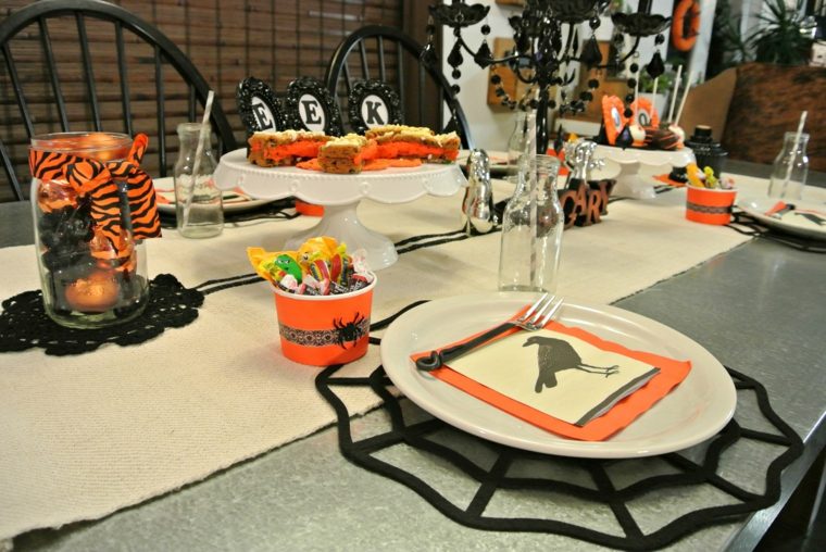decoration table Halloween idee
