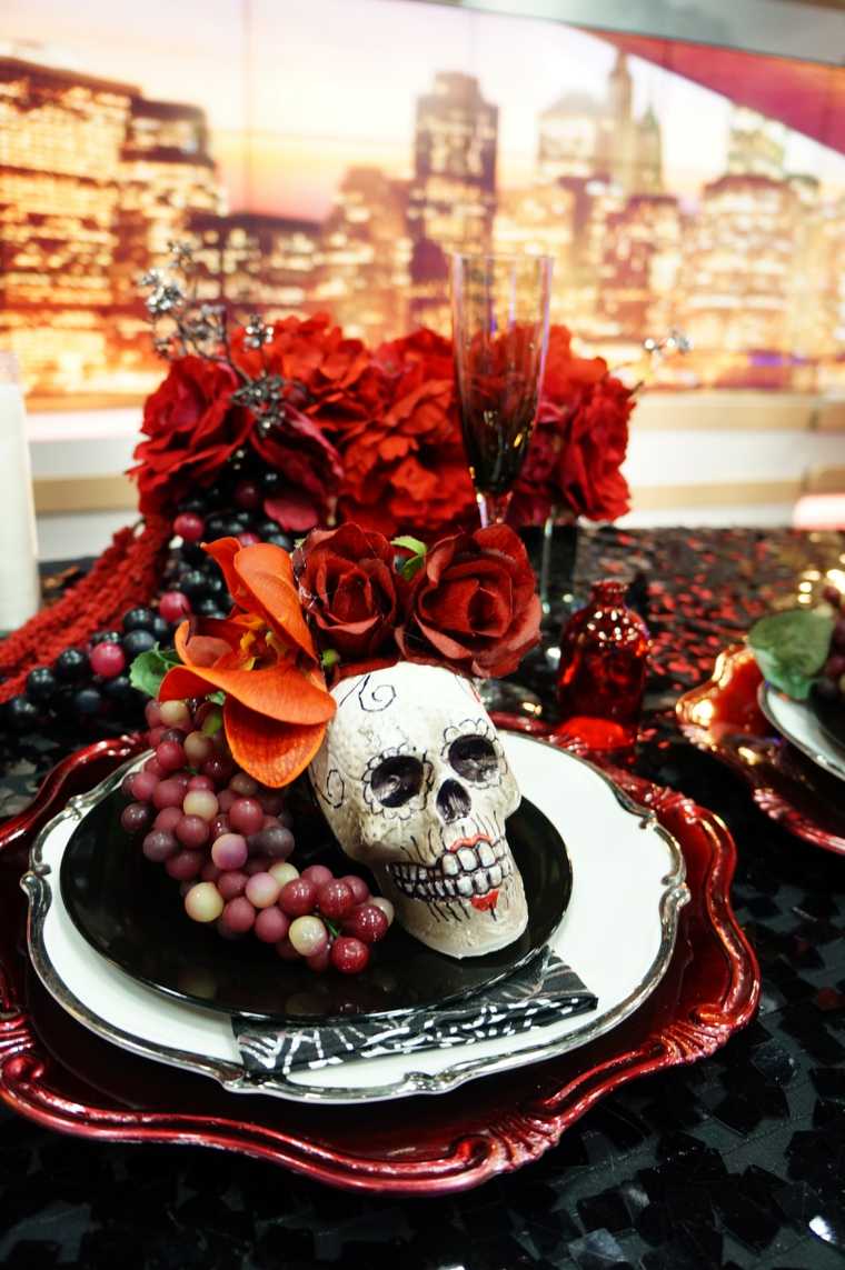 decoration table halloween moderne