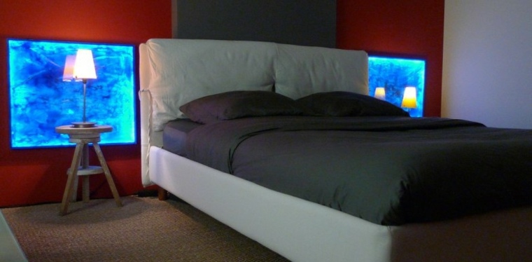chambre à coucher éclairage intégré idée lumière chambre