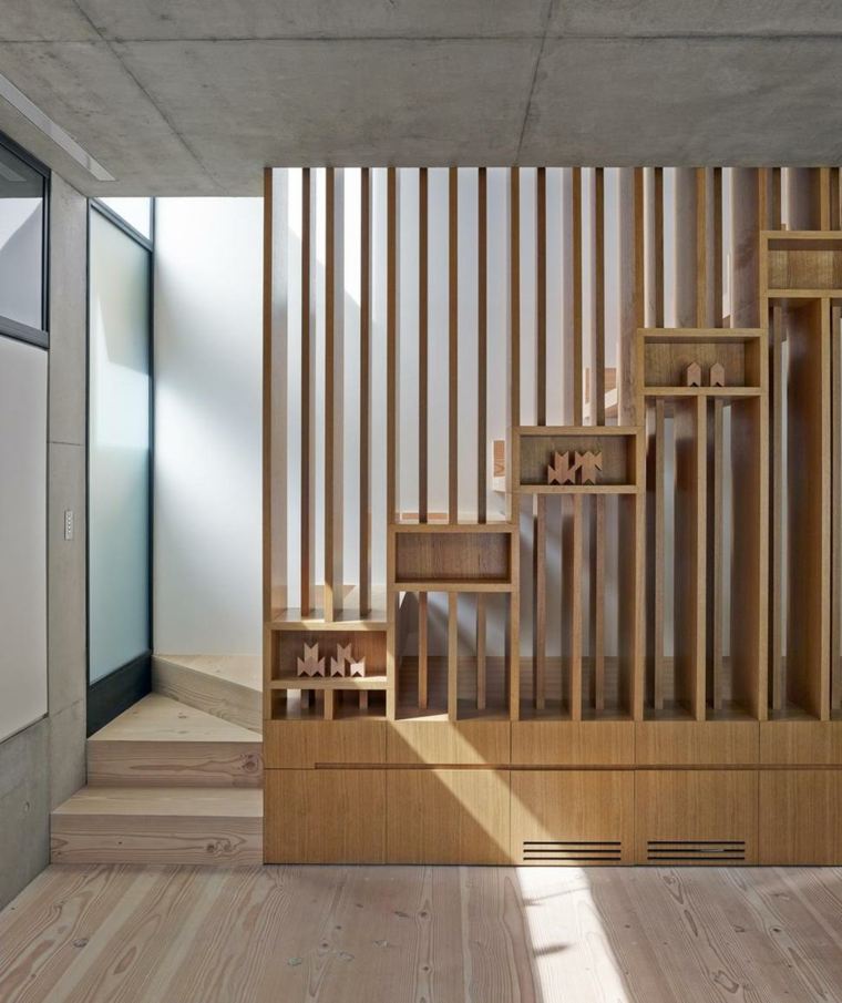 escalier bois deco originale moderne