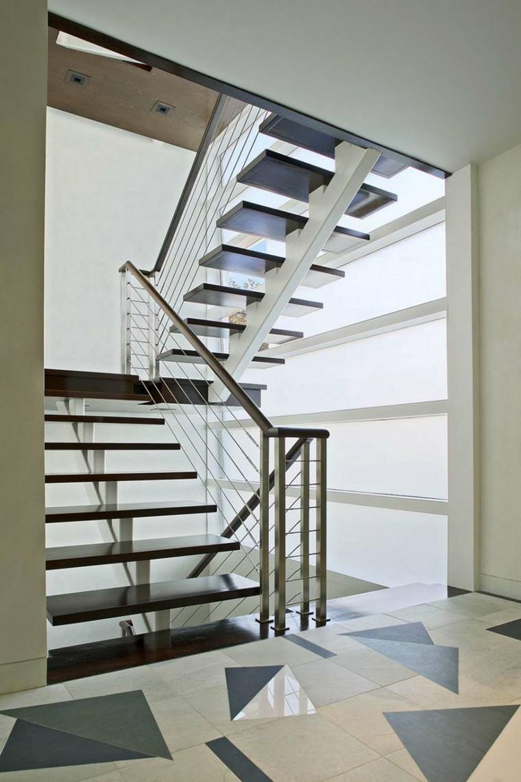 escalier bois design moderne interieur