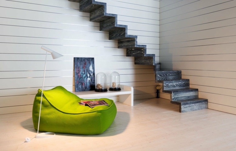 escalier bois design ultra moderne elegant