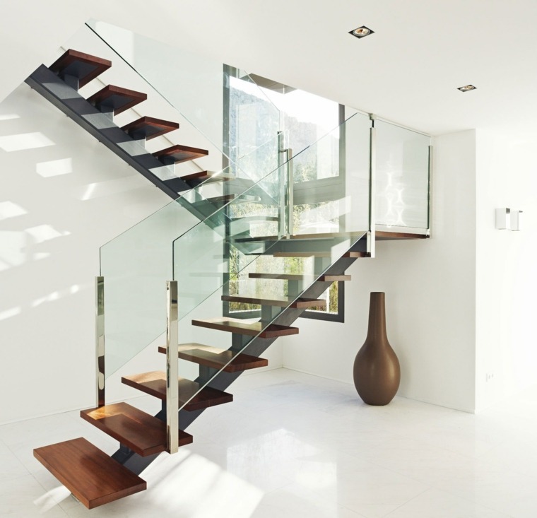 escalier bois design ultra moderne